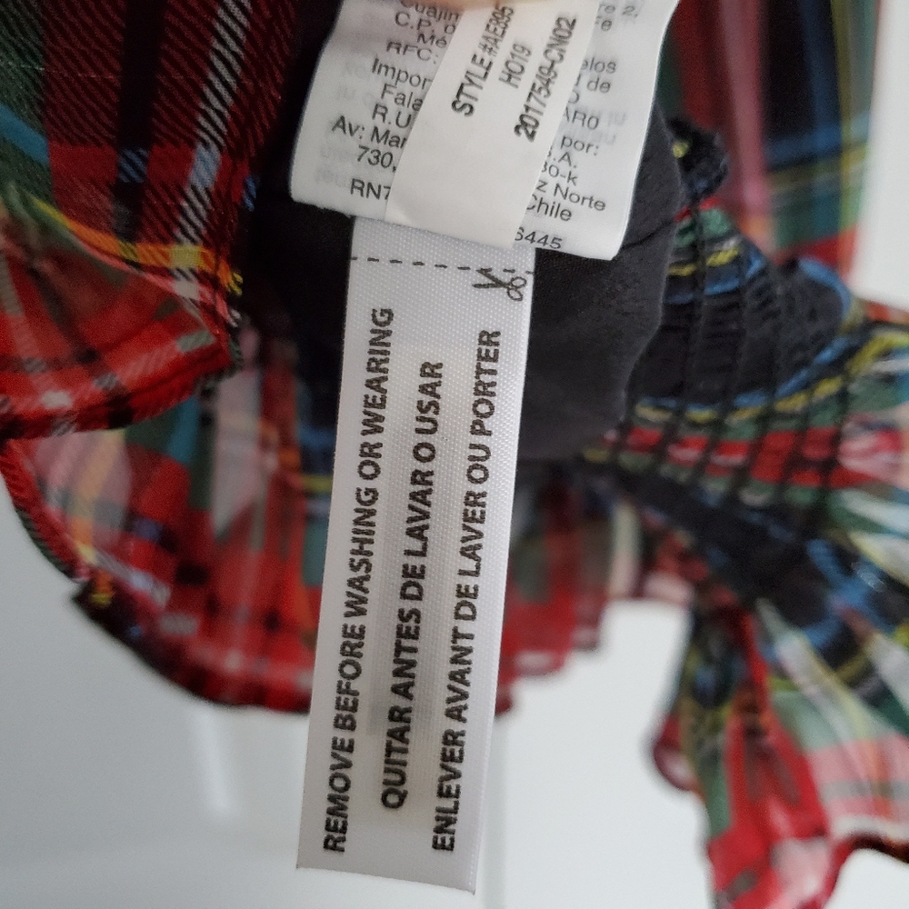 NEW J. Crew Stewart Gilded Tartan Mock Neck Top - Picture 8 of 11